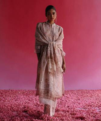 Pink bagh kurta set 1