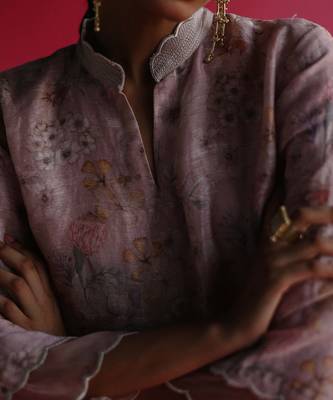 Pink bagh kurta set 4