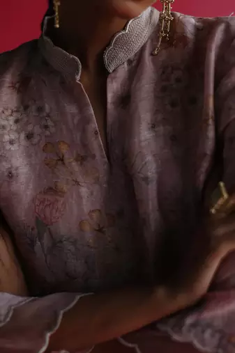 Pink bagh kurta set