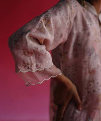 Pink bagh kurta set 5