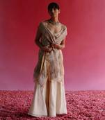 White kaner kurta set