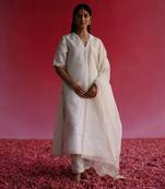 Off white mogra kurta set
