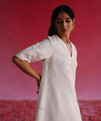Off white mogra kurta set 4