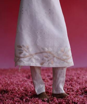White palash kurta set 5