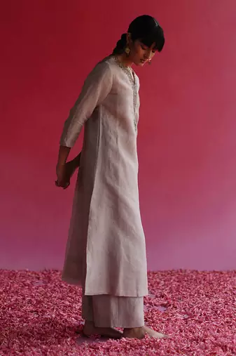 Grey kaljo kurta set