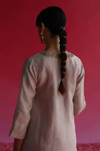 Grey kaljo kurta set