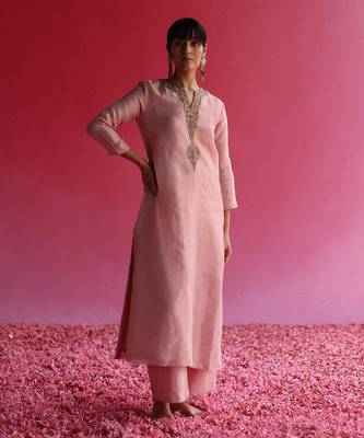 Pink kaljo kurta set 1