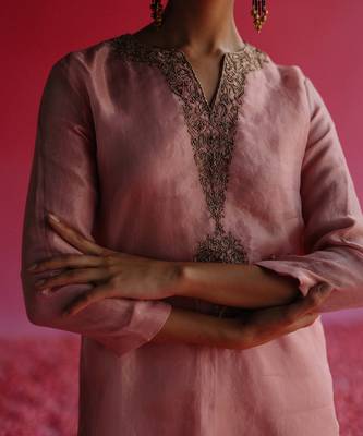 Pink kaljo kurta set 4