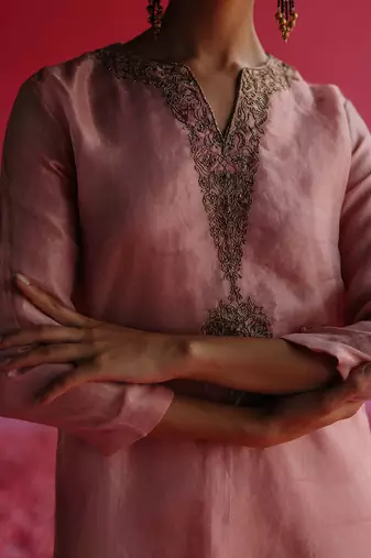 Pink kaljo kurta set