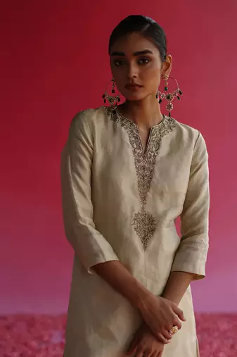 Yellow kaljo kurta set