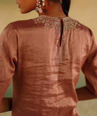 Rose gold manjari kurta set 5