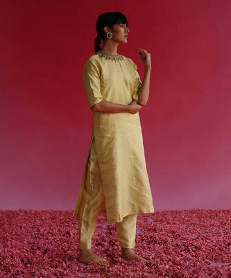 Yellow manjari kurta set 2