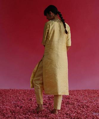 Yellow manjari kurta set 3