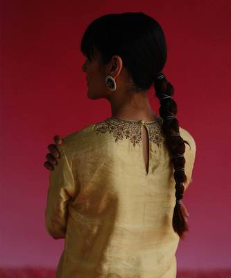 Yellow manjari kurta set 5