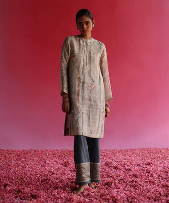 Cream bhuman kurta set 1