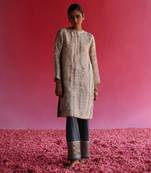 Cream bhuman kurta set