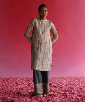 Cream bhuman kurta set 4