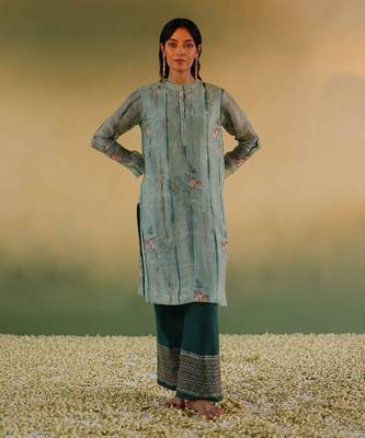 Green bhuman kurta set 1