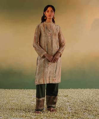 Yellow bhuman kurta set 1