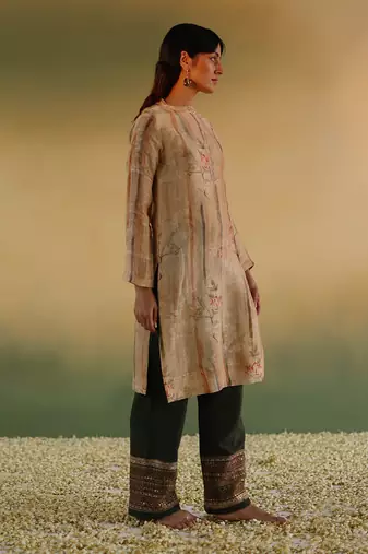 Yellow bhuman kurta set