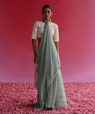 White Sharad Blouse 1
