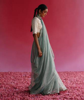 White Sharad Blouse 2