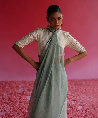 White Sharad Blouse 4