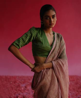 Green Sharad Blouse 4