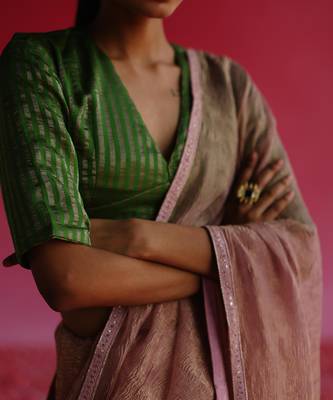 Green Sharad Blouse 5