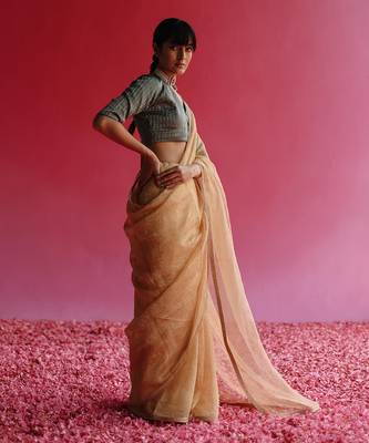 Turquoise Sharad Blouse 2