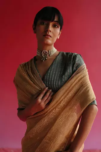 Turquoise Sharad Blouse
