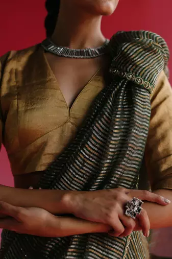 Gold Aago Blouse