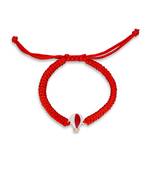 Red Baby Balloon Enamel Cord Bracelet