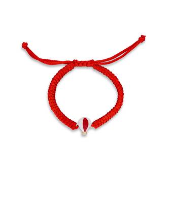 Red Baby Balloon Enamel Cord Bracelet 3