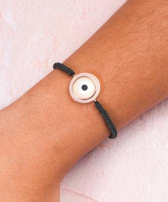 Black Round Evil Eye Cord Bracelet 2