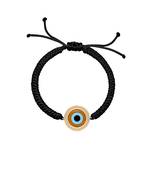 Black Round Tiger Eye Cord Bracelet