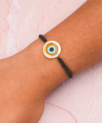 Black Round Tiger Eye Cord Bracelet 2