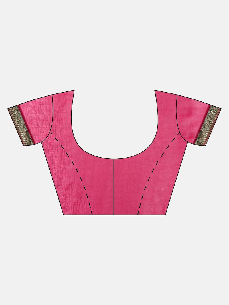 Blue & White Bandhani Leheriya Saree