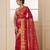 Geroo Jaipur Red & White Bandhani Zari Bandhani Saree