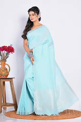 PURE COTTON LININ SAREE