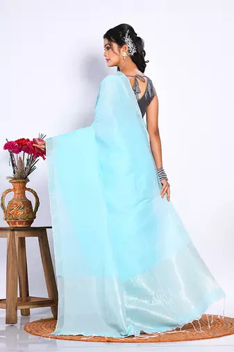 PURE COTTON LININ SAREE