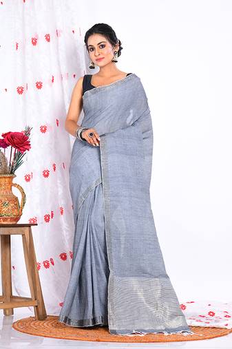 PURE COTTON LININ SAREE