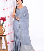 PURE COTTON LININ SAREE