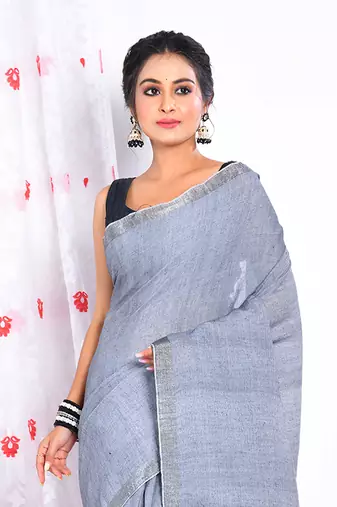 PURE COTTON LININ SAREE