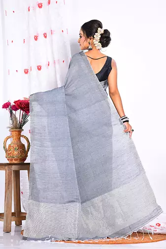 PURE COTTON LININ SAREE