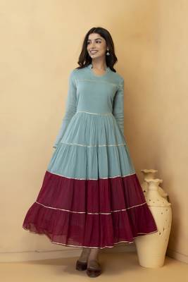  Hand Dyed Cotton Maxi Dress 1