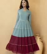 Geroo Jaipur Hand-Dyed Cotton Maxi Dress