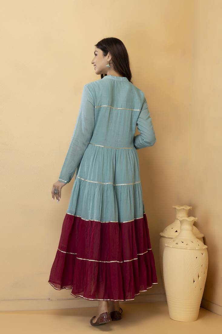 Geroo Jaipur Hand-Dyed Cotton Maxi Dress