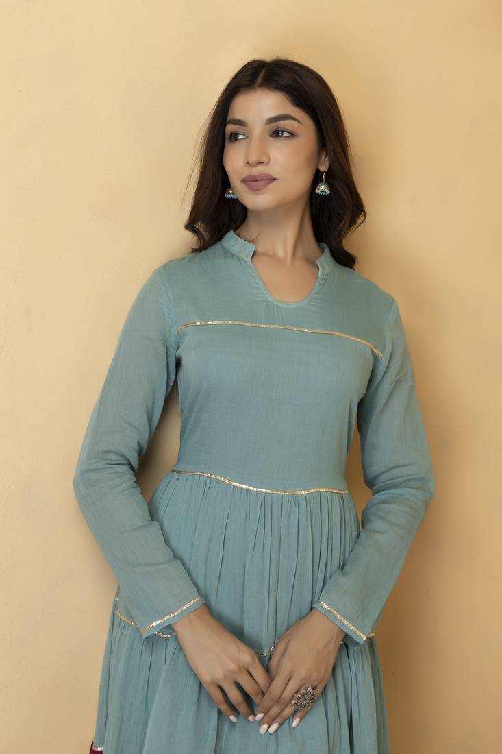 Geroo Jaipur Hand-Dyed Cotton Maxi Dress