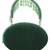 Anekaant dangle castleton green embellished velvet clutch